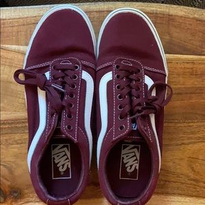 Burgundy/ maroon old skool vans